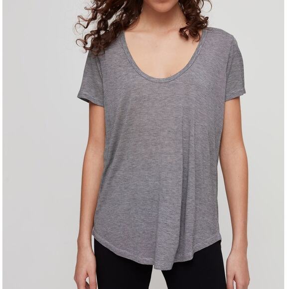 Aritzia Wilfred Free Gray Loungewear Casual Valmere T-shirt Size S - Picture 1 of 7